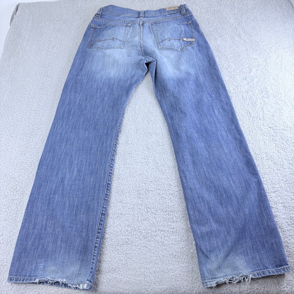 Parasuco Denim Cult Straight Leg Jeans Women 32 Blue Distressed Y2K Vintage - Picture 2 of 16
